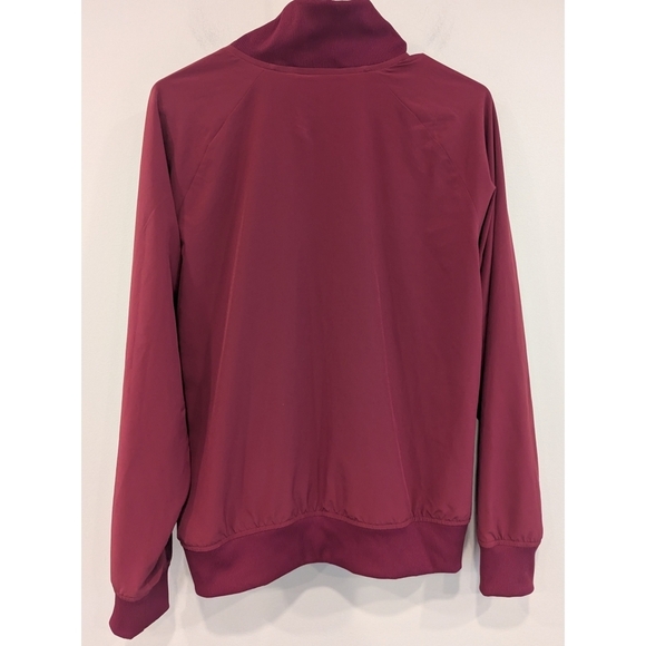 Athleta Brooklyn Bomber Jacket I. Maroon Size Medium - Picture 3 of 8